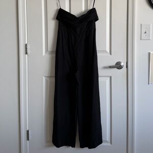 Oysho Strapless Linen Jumpsuit